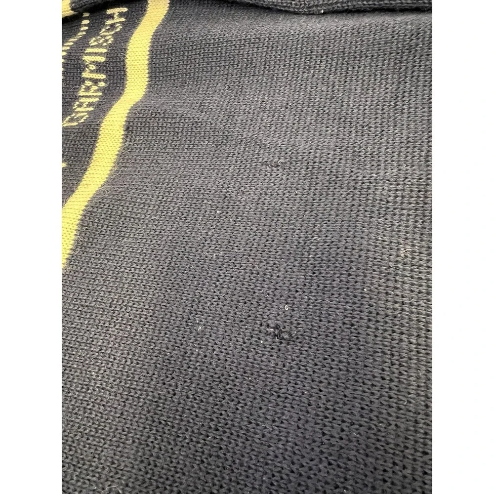 Vintage 80's Garmisch Sweater Bavarian Alps Ski  Zugspitze Germany Blue *READ*